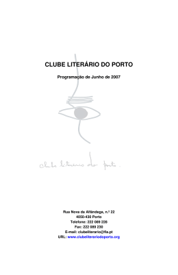 Programa&ccedil;&atilde;o de Junho de 2007