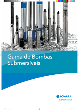 Gama de Bombas Submersíveis