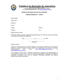 Preg&atilde;o n&deg;138-2013 &ndash; Manuten&ccedil;&atilde;o Preventiva e Corretiva em