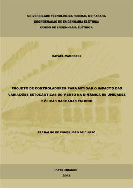projeto de controladores para mitigar o impacto das