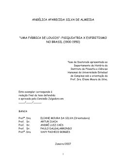 ANG&Eacute;LICA APARECIDA SILVA DE ALMEIDA "UMA F&Aacute;BRICA DE