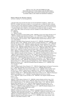 Edital n&ordm; 07, de 3 de novembro de 2009