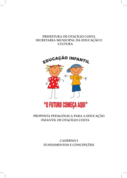 Proposta Pedag&oacute;gica para a Educa&ccedil;&atilde;o Infantil de Otac&iacute;lio Costa