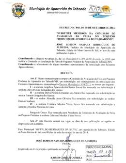 decreto 68 - Prefeitura Municipal de Aparecida do Taboado