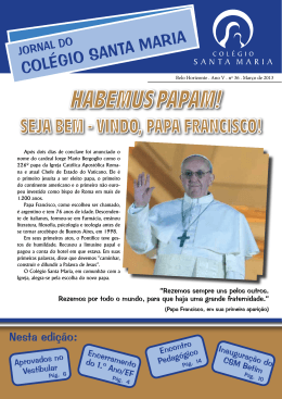 Habemus PaPam! - Col&eacute;gio Santa Maria