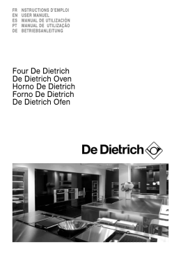 Four De Dietrich De Dietrich Oven Horno De Dietrich Forno De