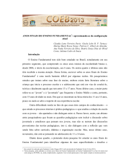 ANOS FINAIS DO ENSINO FUNDAMENTAL1: aproximando