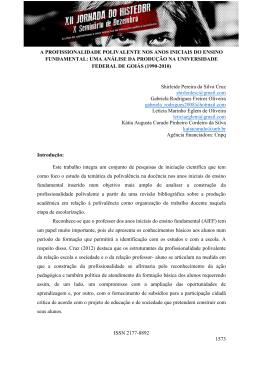 a profissionalidade polivalente nos anos iniciais do ensino