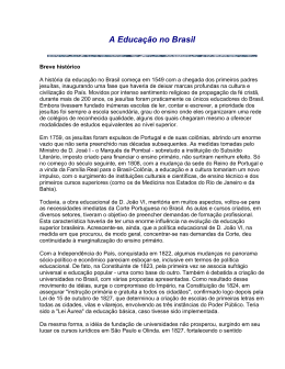 A Educa&ccedil;&atilde;o no Brasil - Departamento Cultural