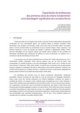 Capacitação de professores dos primeiros anos do ensino