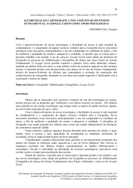 alfabetiza&ccedil;&atilde;o cartogr&aacute;fica nos anos finais do ensino fundamental