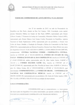 TAC Unimed - MPF SP - Ministério Público Federal