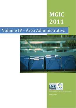 Volume IV - Área Administrativa