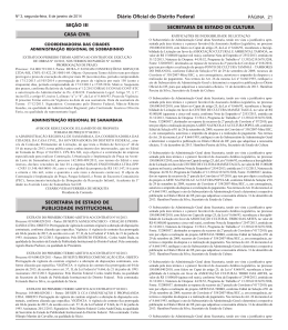 Di&aacute;rio Oficial do Distrito Federal