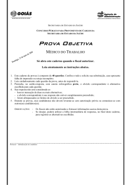 PROVA OBJETIVA