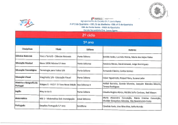 Disciplinas T&iacute;tulo Agrupamento de Escolas Dr.&Ecirc;t Laura Ayres JI ng 3