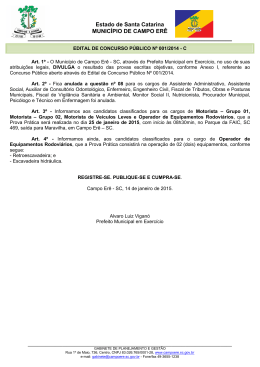 Edital de Resultado - Concurso