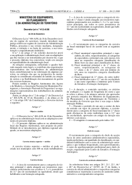 Decreto-Lei n.&deg; 412-A/98 de 30 de Dezembro