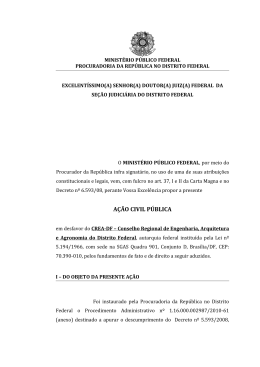 A&Ccedil;&Atilde;O CIVIL P&Uacute;BLICA - Procuradoria da Rep&uacute;blica no DF