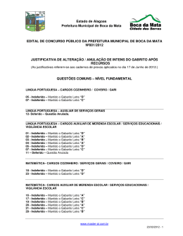 Justificativa recursos