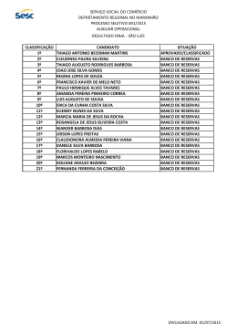 Resultado - SESC-MA