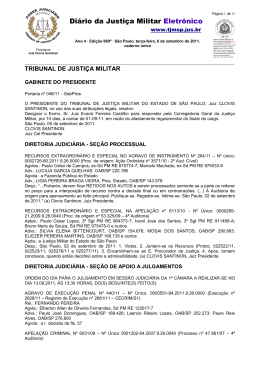 Di&aacute;rio da Justi&ccedil;a Militar Eletr&ocirc;nico