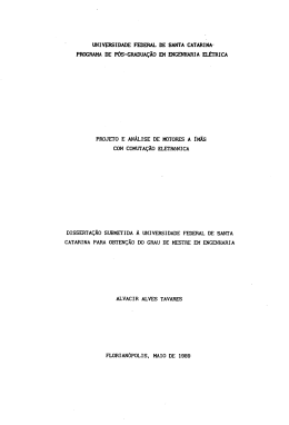 Projeto e an&aacute;lise de motores a im&atilde;s com comuta&ccedil;&atilde;o eletr&ocirc;nica