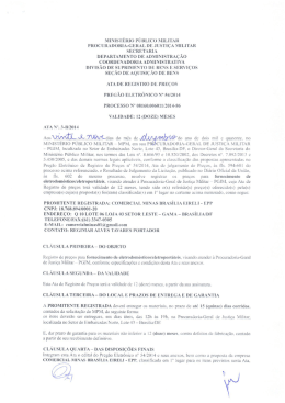 3-B/2014 - Minist&eacute;rio P&uacute;blico Militar