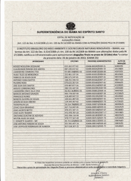 Edital de Notificação 38 - Ibama ES 25-01-2013