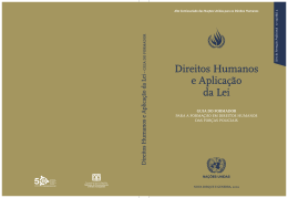 Direitos Humanos e Aplica&ccedil;&atilde;o da Lei