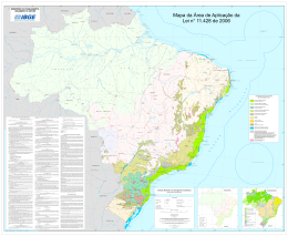 Mapa de aplica&ccedil;&atilde;o da Lei 11.428