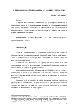A (IM)POSSIBILIDADE DE APLICA&Ccedil;&Atilde;O DA LEI 11