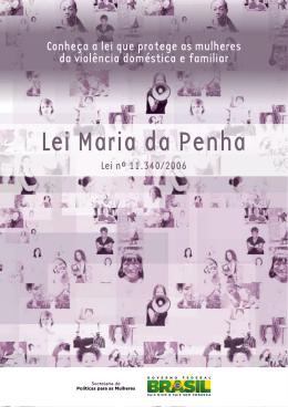 Lei Maria da Penha - Secretaria de Estado da Mulher