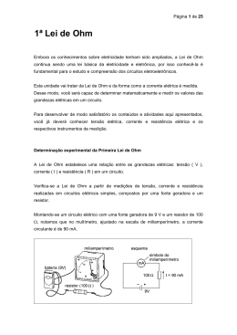 1&ordf; Lei de Ohm
