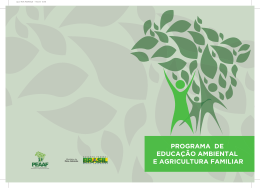 Programa de Educação Ambiental e Agricultura Familiar