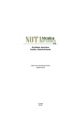 Ruralidade, agricultura familiar e desenvolvimento