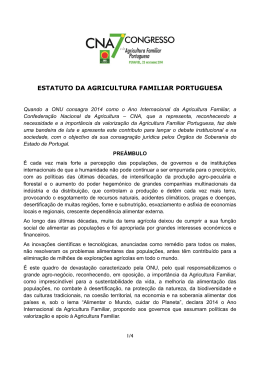 ESTATUTO DA AGRICULTURA FAMILIAR PORTUGUESA