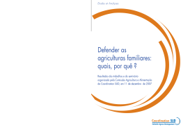 Defender as agriculturas familiares