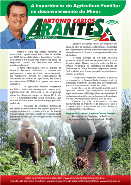 agricultura familiar 1 - Antônio Carlos Arantes
