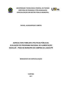 AGRICULTURA FAMILIAR E POLITICAS P&Uacute;BLICAS