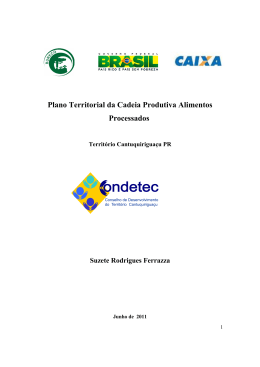 PTCPC Alimentos Processados da Agricultura Familiar