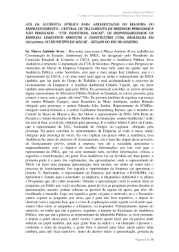 Sr. Marco Antônio Alves - Governo do Estado do Rio de Janeiro