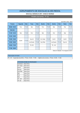 AGRUPAMENTO DE ESCOLAS ALVES REDOL