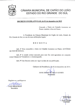 Encerramento Projeto de Decreto Legislativo 574-2015