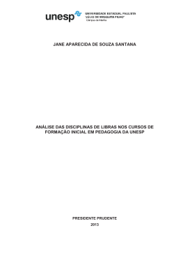 JANE APARECIDA DE SOUZA SANTANA AN&Aacute;LISE DAS
