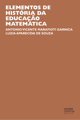 ELEMENTOS DE HIST&Oacute;RIA DA EDUCA&Ccedil;&Atilde;O MATEM&Aacute;TICA
