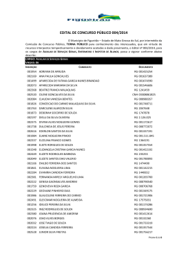 EDITAL DE CONCURSO PÚBLICO 004/2014