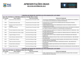 APRESENTA&Ccedil;&Otilde;ES ORAIS