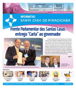 Frente Parlamentar das Santas Casas entrega &ldquo;Carta&rdquo; ao governador