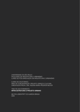 universidade de s&atilde;o paulo faculdade de arquitetura e urbanismo